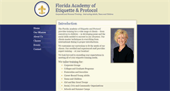 Desktop Screenshot of floridaetiquette.com
